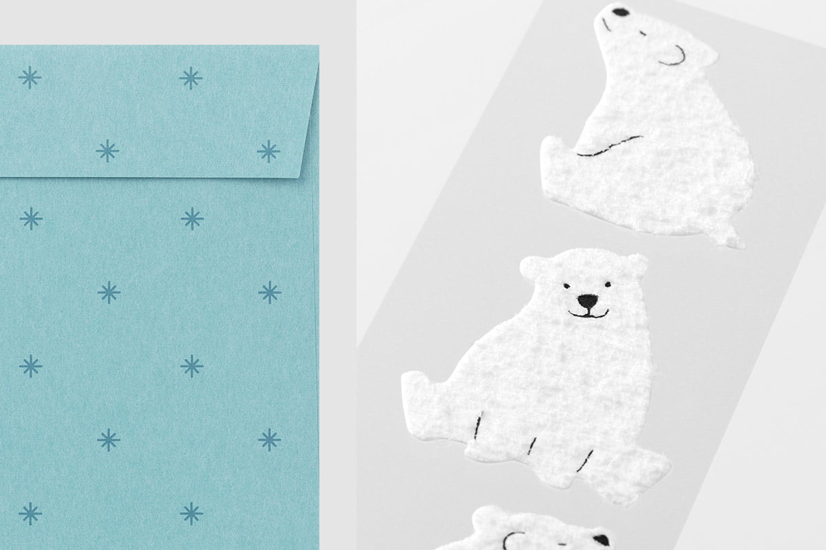 動物シール付きレターセット