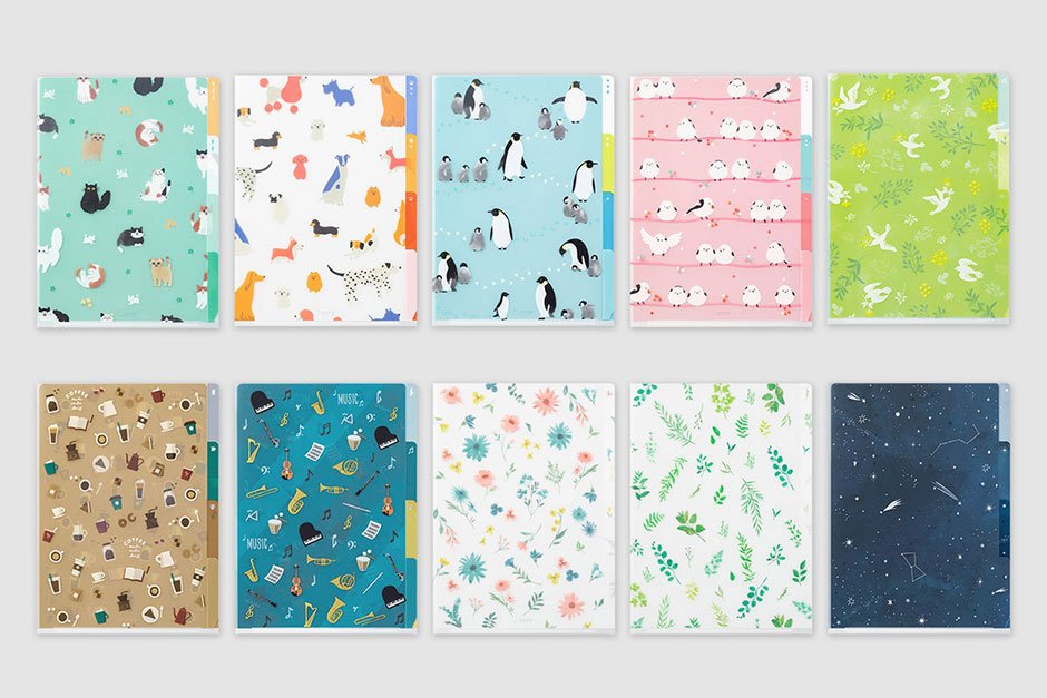 ３ポケットクリアホルダー