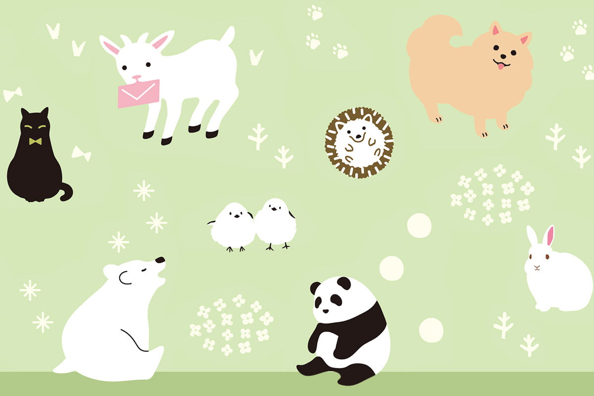 サムネ_（４）ふわふわシールがかわいい「動物レター」