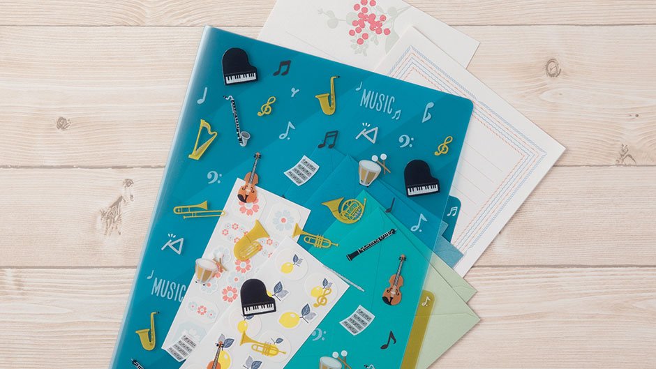 (6)「3ポケットクリアホルダー」で便箋や封筒を便利に収納