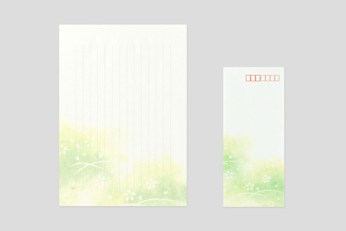 ミドリ 便箋 はなあさぎ