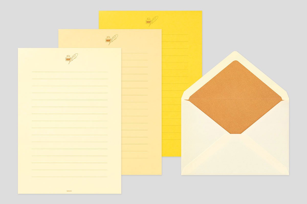 便箋＜A5＞ 色を贈る手紙　金