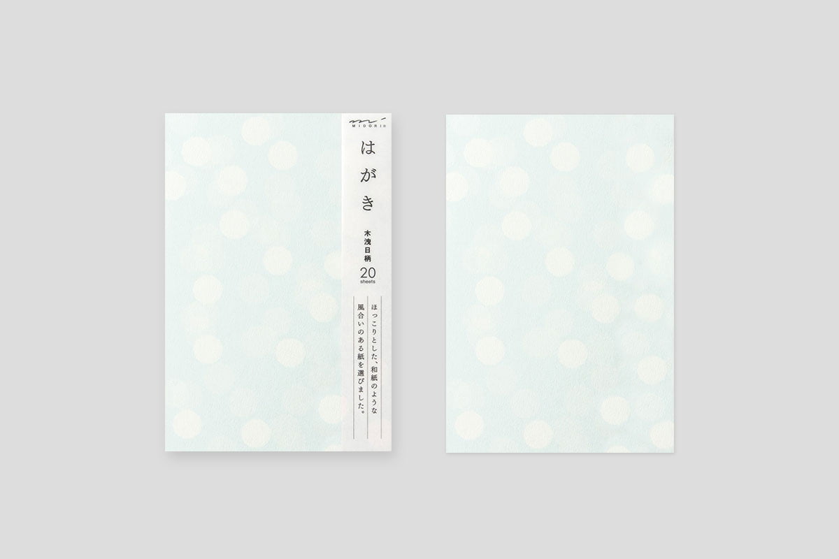 ミドリ はがき 柄入り 木洩日柄