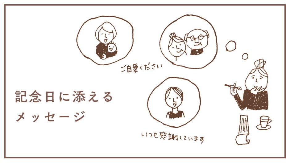 記念日に添えるメッセージ