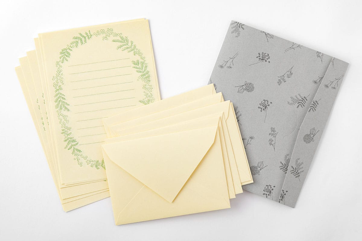 ミドリ 「花色和紙シリーズ」レターセット