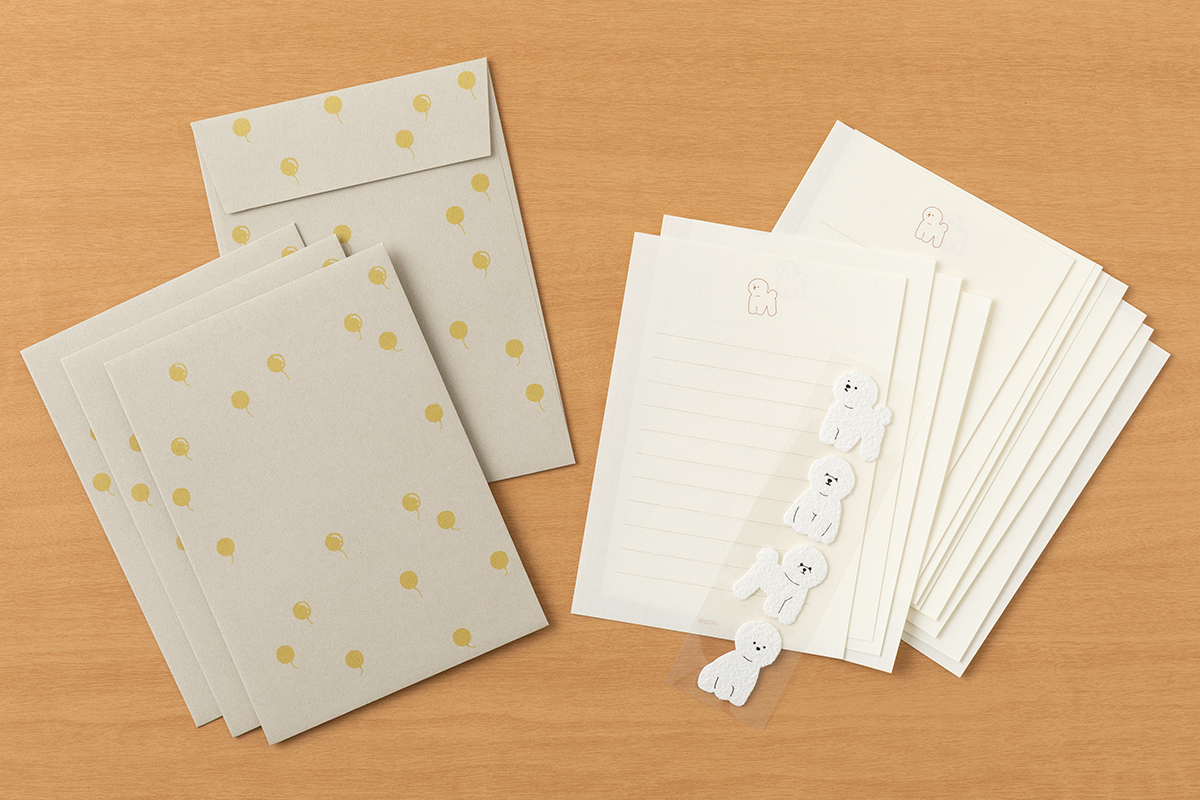 動物シール付きレターセット