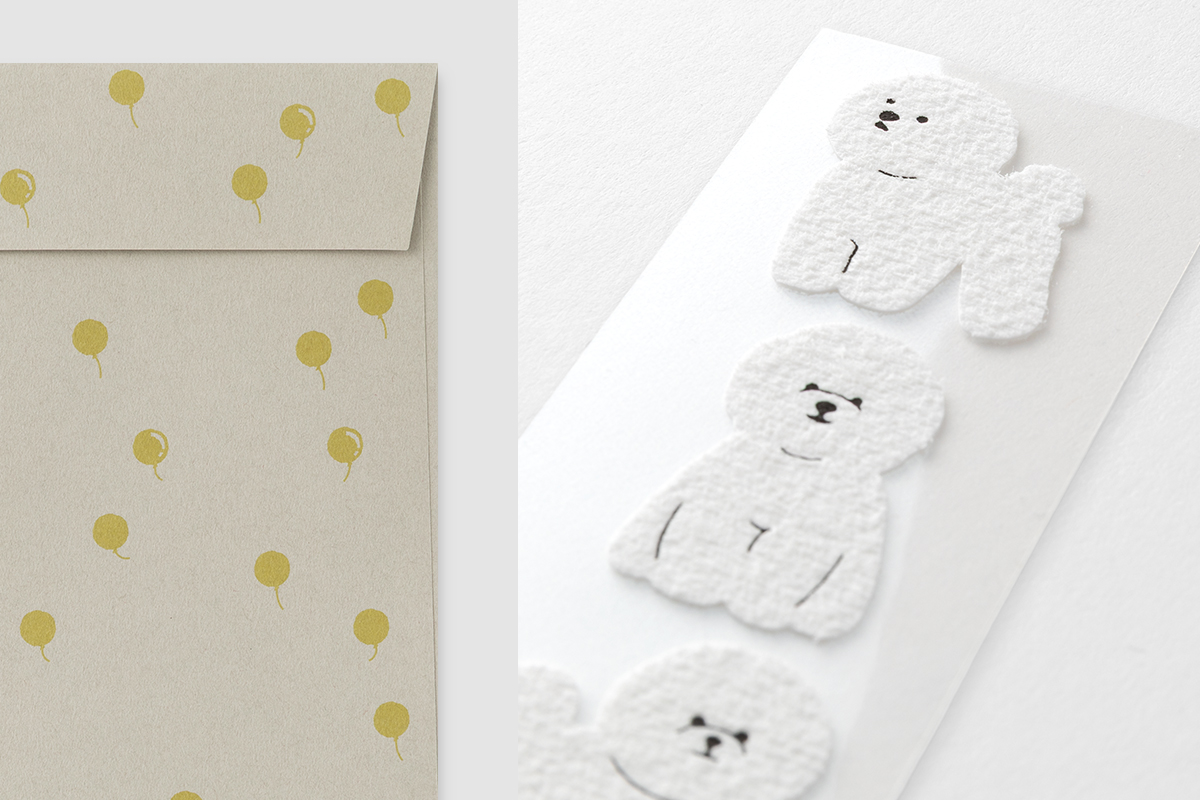 動物シール付きレターセット