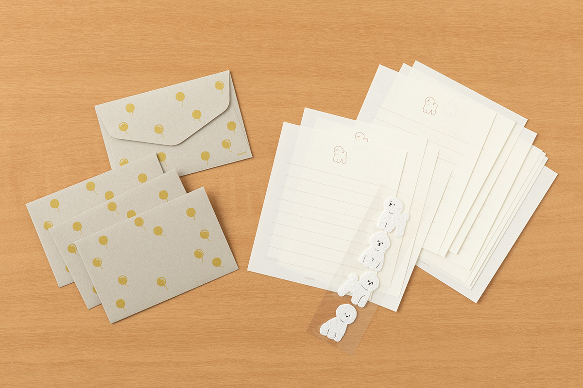 動物シール付ミニレターセット