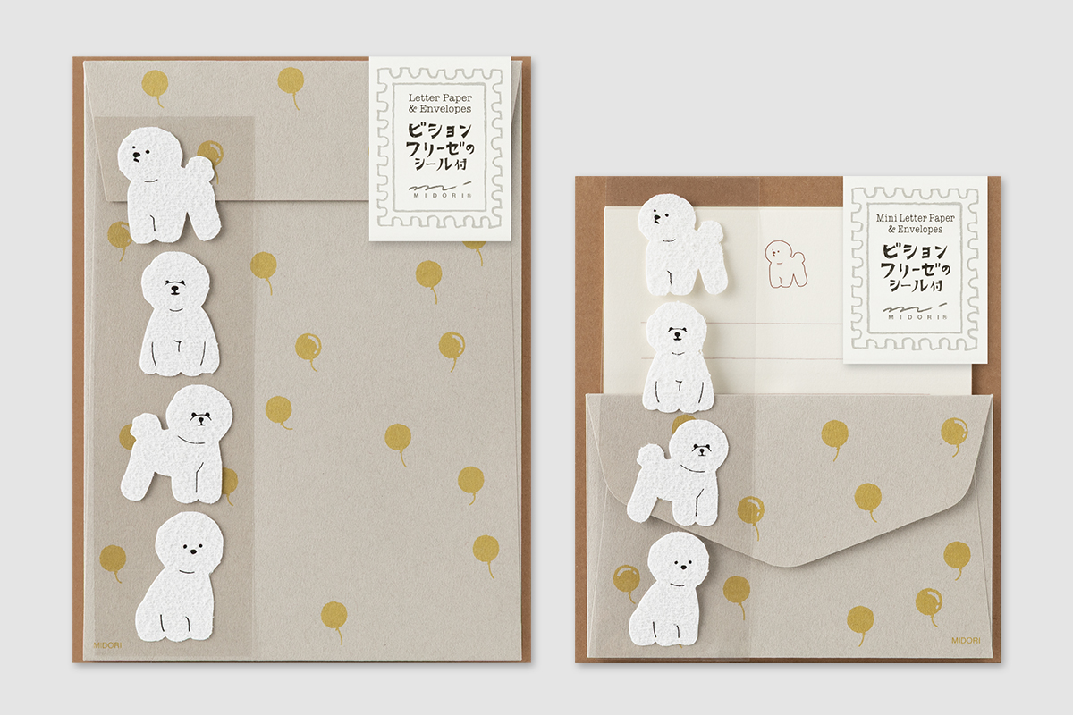 動物シール付ミニレターセット